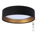 LED Dimmbares Deckenleuchte SMART GALAXY LED/24W/230V Ø 44 cm Schwarz/Gold 3000-6500K + Fernbedienung