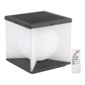 LED Dimmbares Solar-Wandleuchte LED/8W/3,7V IP65 3000K 5200 mAh + Fernbedienung