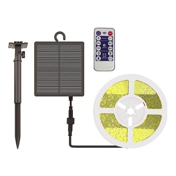 LED dimmbares Solarband LED/1,2W/3,7V 3000K IP67 1500 mAh 5m + Fernbedienung