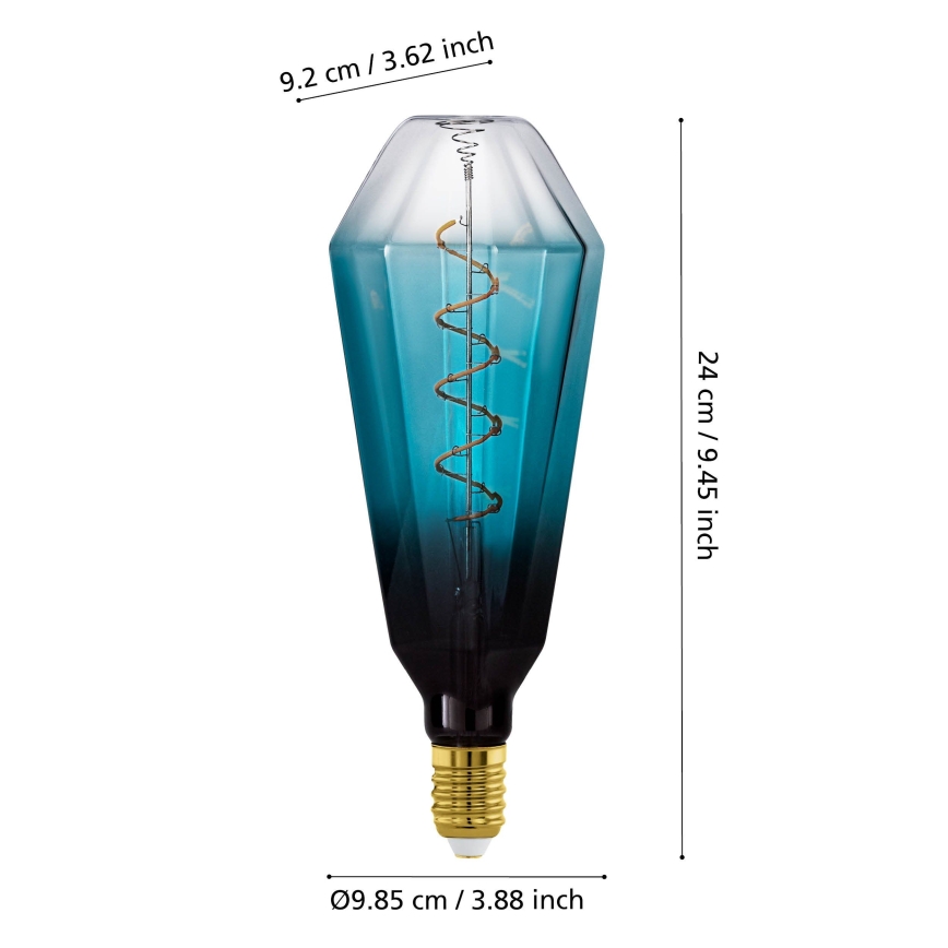 LED-dimmbares VINTAGE-Leuchtmittel E27/4W/230V 2000K blau - Eglo 110235
