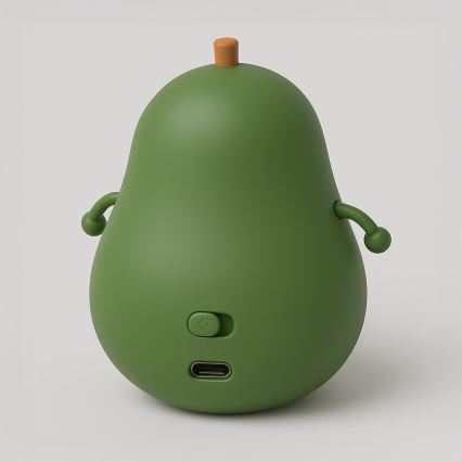 LED-dimmbares, wiederaufladbares Kinder-Nachtlicht mit Touch-Bedienung AVOCADO LED/1W/5V 1200 mAh
