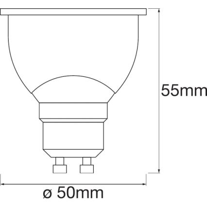 LED-Dimmbirne SMART+ GU10/5W/230V 2.700K - Ledvance