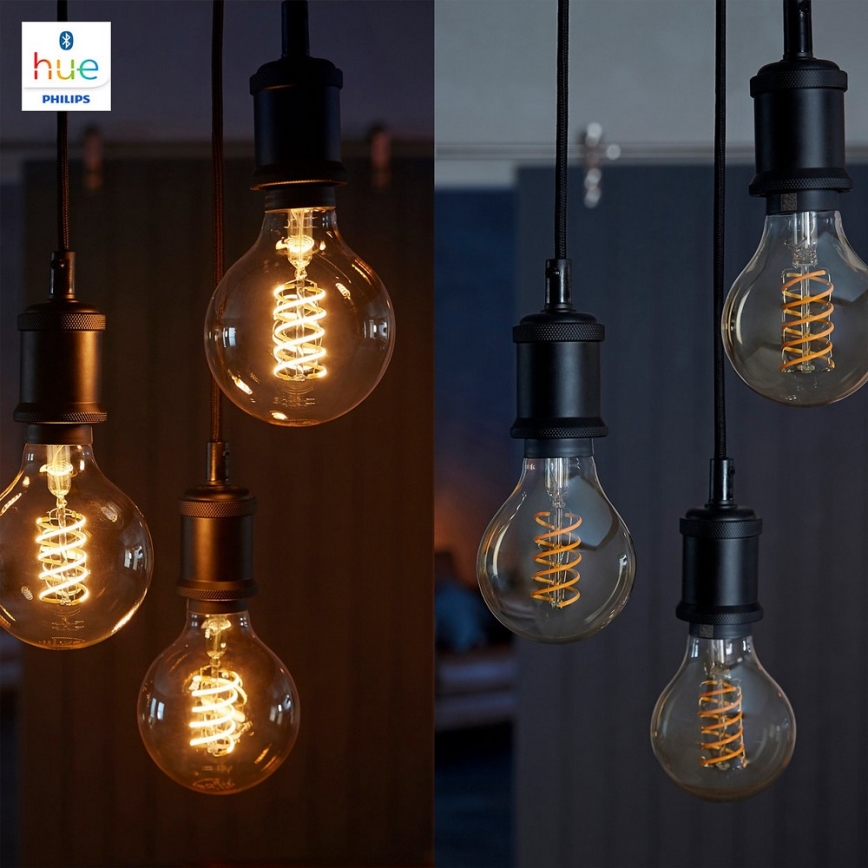 LED Dimmbare Glühbirne Philips HUE WHITE FILAMENT G93 E27/7W/230V