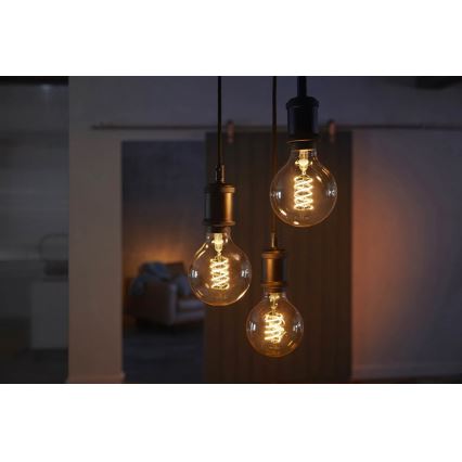 LED-Dimmer-Glühbirne Philips Hue WHITE FILAMENT G93 E27/7W/230V 2100K