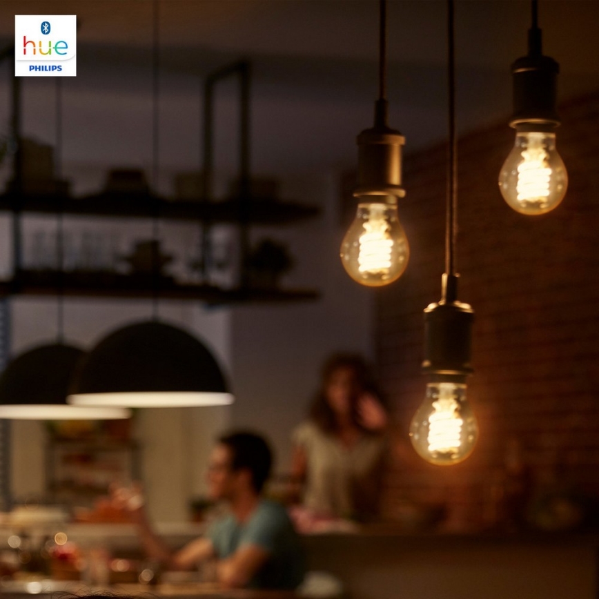 LED Dimmbare Glühbirne Philips HUE WHITE FILAMENT A60 E27/7W/230V