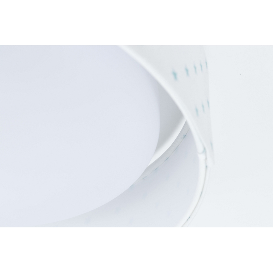 LED Dimmbares Kinder-Deckenleuchte SMART GALAXY KIDS LED/24W/230V 3000-6500K Sternchen Weiß/Türkis + Fernbedienung