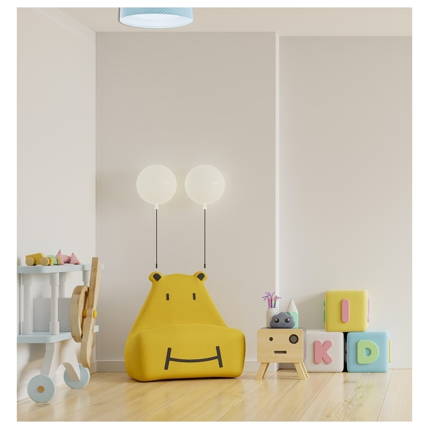 LED Dimmbares Kinder-Deckenleuchte SMART GALAXY KIDS LED/24W/230V 3000-6500K Punkte türkis/weiß + Fernbedienung