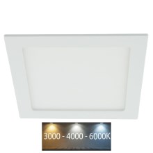 LED Einbaubeleuchtung LED/18W/230V mit Farbtemperaturschalter