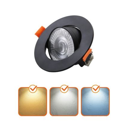 LED-Einbauleuchte BRINO LED/3/5/7W/230V 3000/4000/6500K schwarz