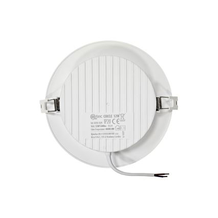 LED-Einbauleuchte CIRCLE LED/12W/230V 4000K d 17 cm weiß