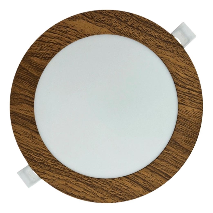 LED-Einbauleuchte CIRCLE LED/12W/230V 4200K d 16,7 cm braun