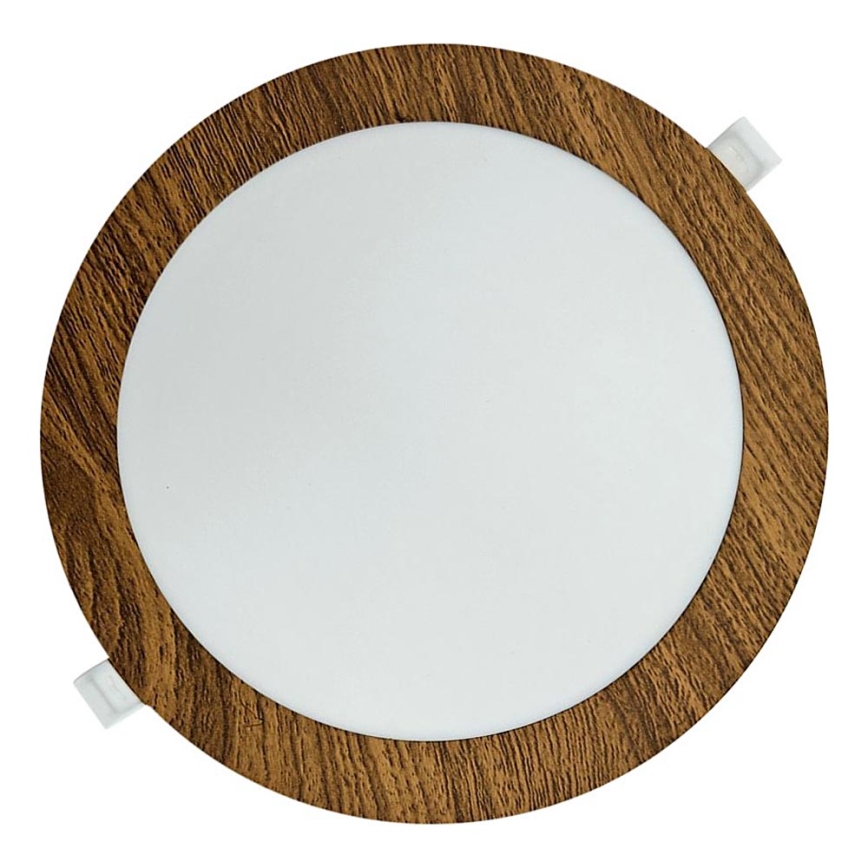 LED-Einbauleuchte CIRCLE LED/18W/230V 4200K d 22 cm braun