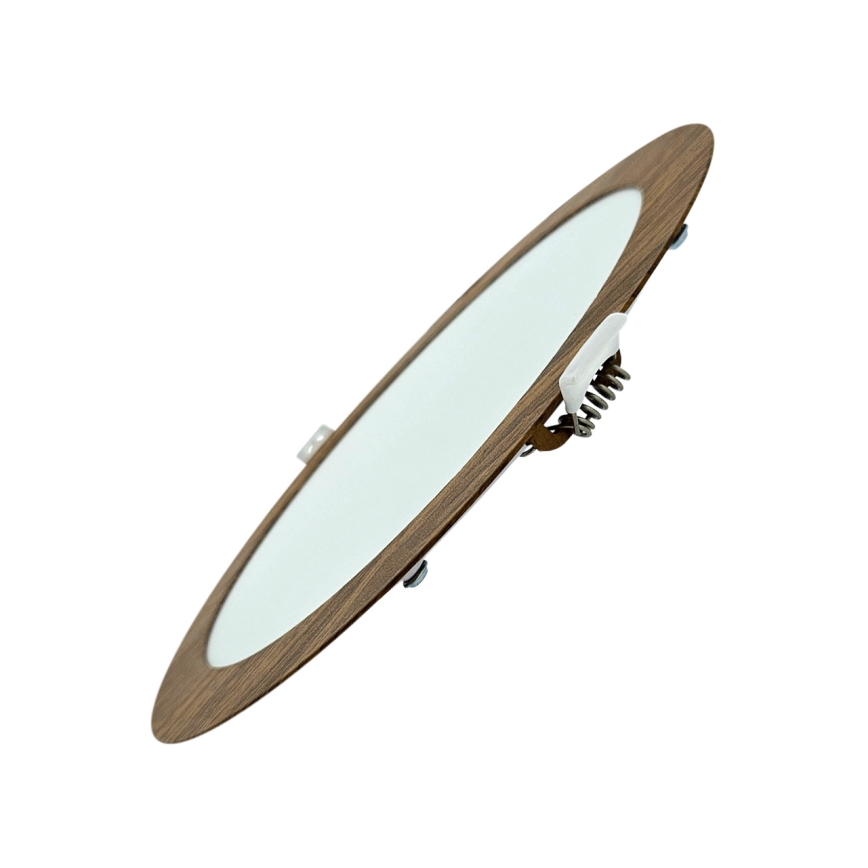 LED-Einbauleuchte CIRCLE LED/18W/230V 4200K d 22 cm braun