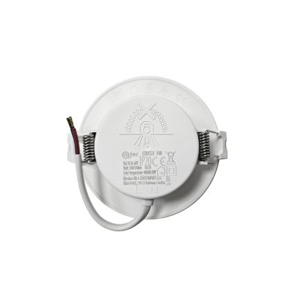 LED-Einbauleuchte CIRCLE LED/3W/230V 4000K d 9 cm weiß