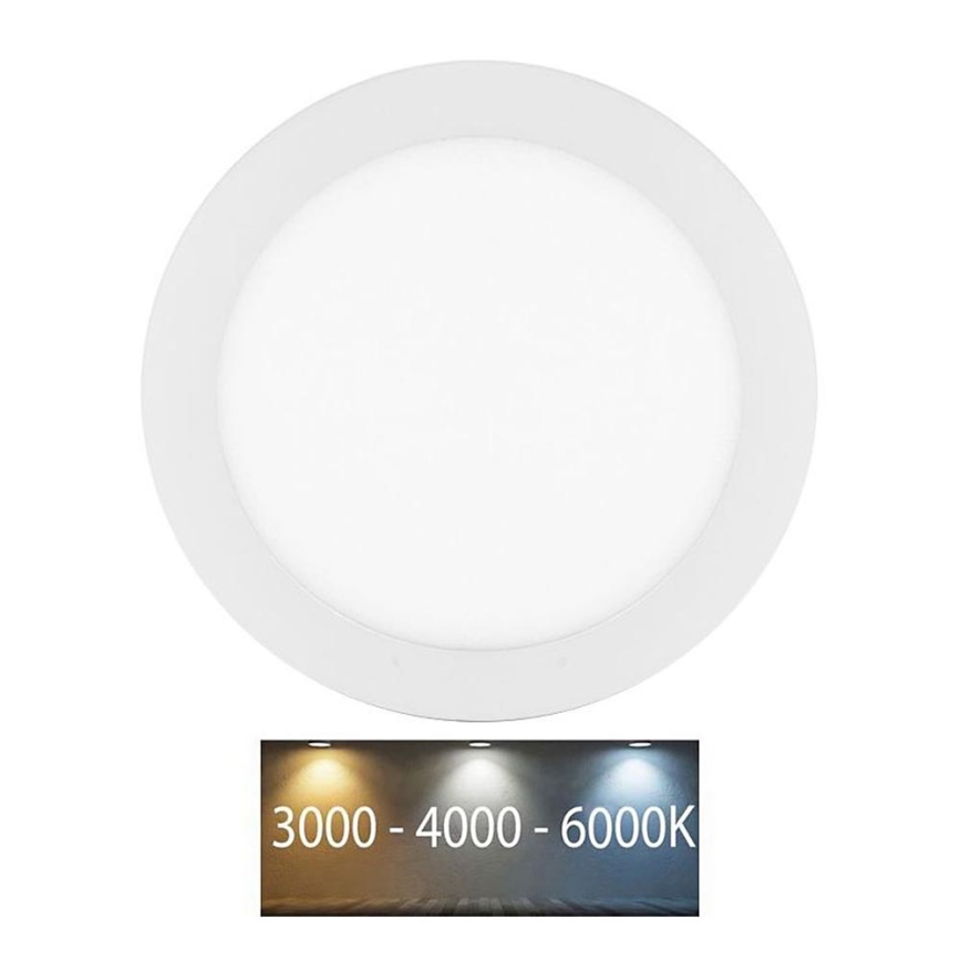 LED-Einbauleuchte für Badezimmer LADA LED/18W/230V 3000/4000/6000K d 22 cm IP44 weiß
