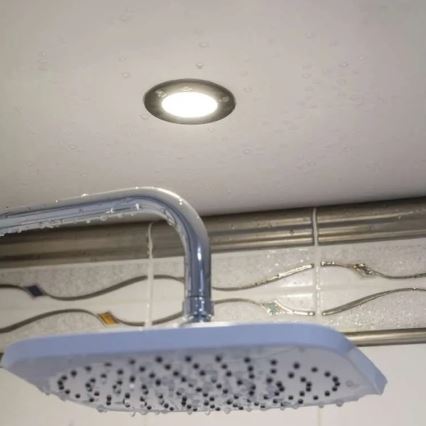 LED-Einbauleuchte für Badezimmer LORI LED/4,5W/230V IP65 2700/4000K d 8,5 cm schwarz