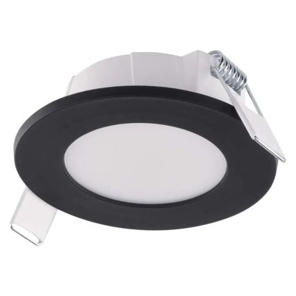 LED-Einbauleuchte für Badezimmer LORI LED/4,5W/230V IP65 2700/4000K d 8,5 cm schwarz