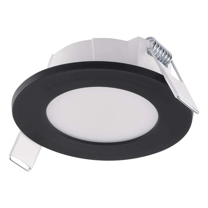 LED-Einbauleuchte für Badezimmer LORI LED/4,5W/230V IP65 2700/4000K d 8,5 cm schwarz