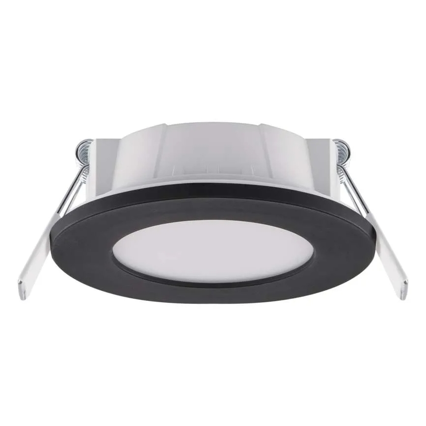 LED-Einbauleuchte für Badezimmer LORI LED/4,5W/230V IP65 2700/4000K d 8,5 cm schwarz