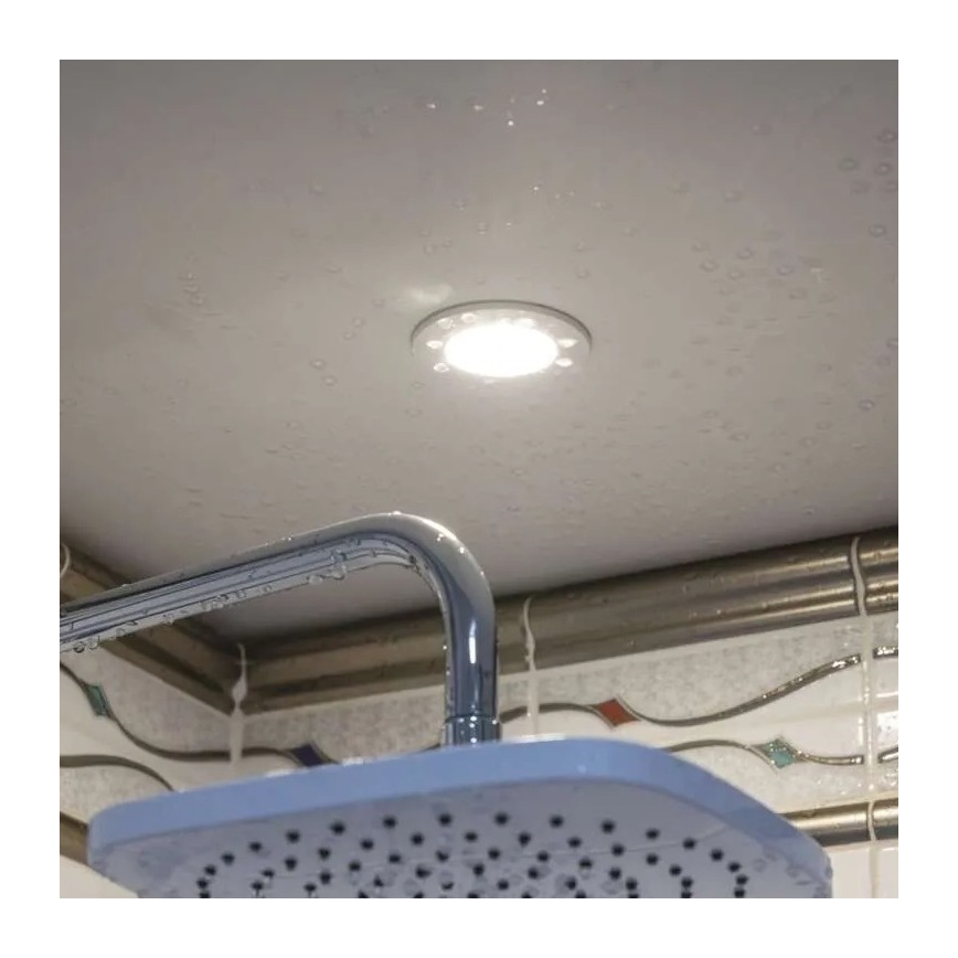 LED-Einbauleuchte für Badezimmer LORI LED/4,5W/230V IP65 2700/4000K d 8,5 cm weiß
