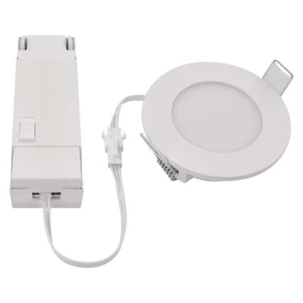 LED-Einbauleuchte für Badezimmer LORI LED/4,5W/230V IP65 2700/4000K d 8,5 cm weiß