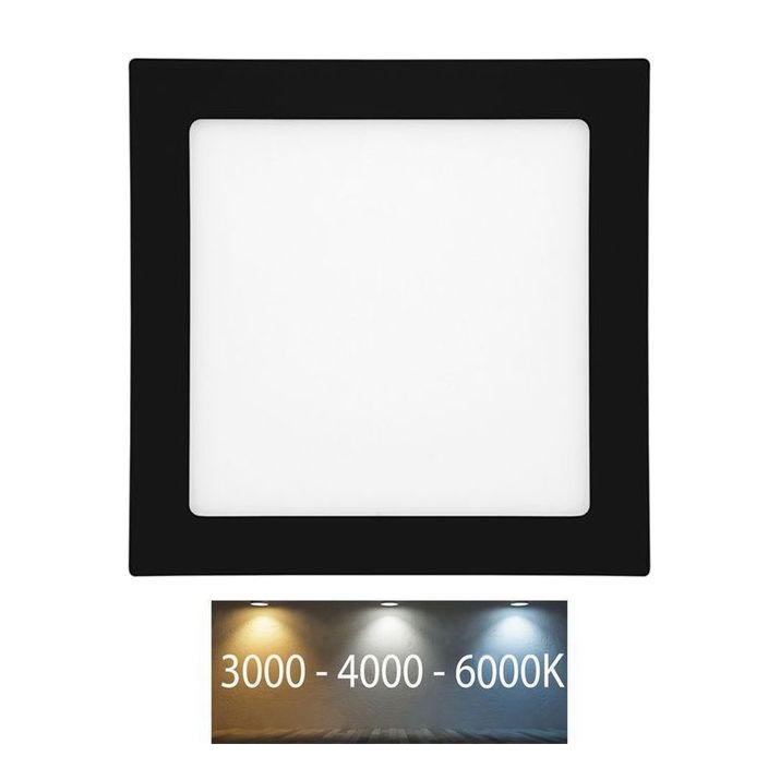 LED-Einbauleuchte für Badezimmer RAFA LED/25W/230V 3000/4000/6000K 30x30 cm IP44 schwarz