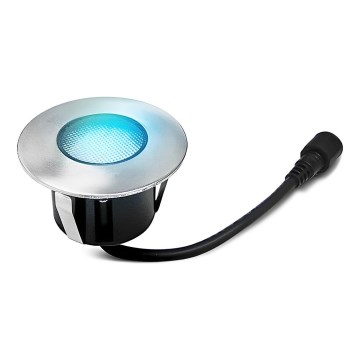 LED-Einbauleuchte für den Außenbereich EASY CONNECT 1xGU10/2W/230V blau IP67 rund