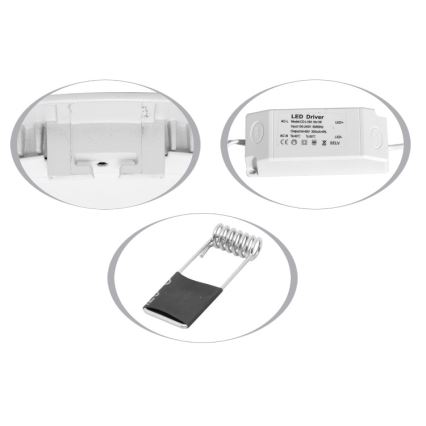 LED-Einbauleuchte für Badezimmer LADA LED/18W/230V 2700K IP44