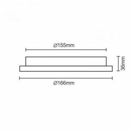 LED-Einbauleuchte LED/12W/230V IP40