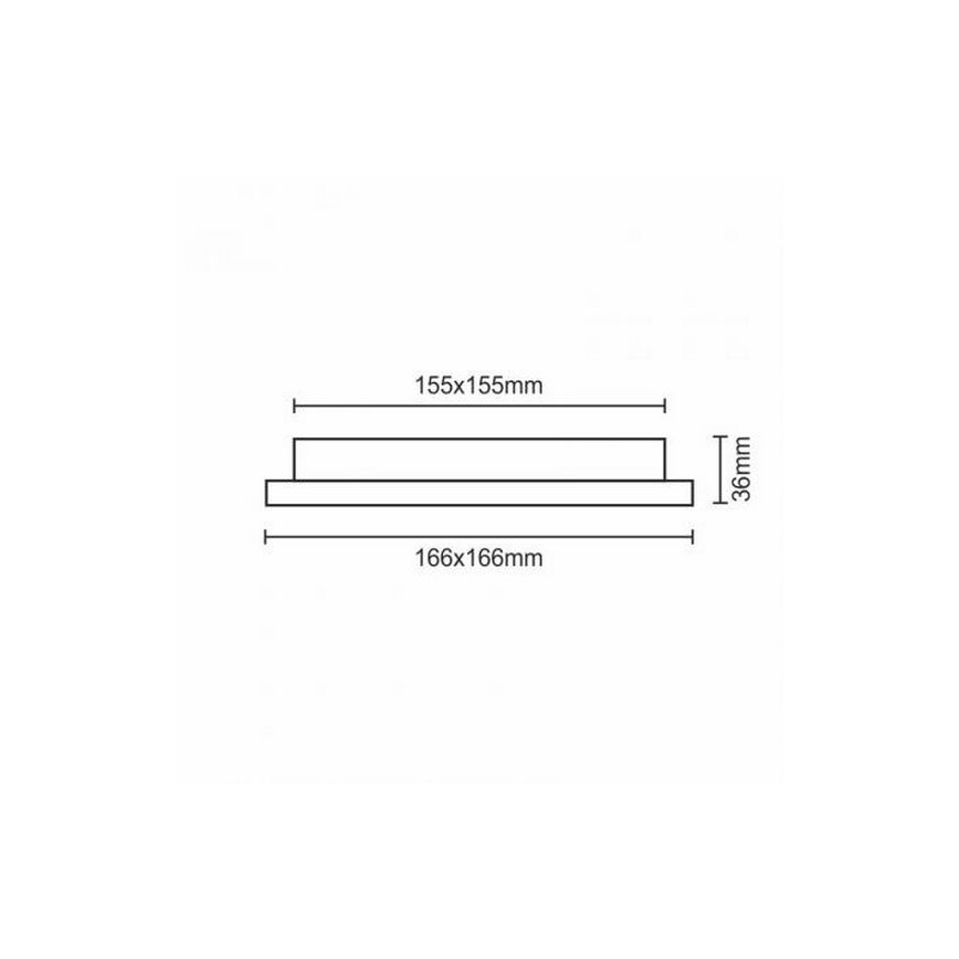 LED-Einbauleuchte LED/12W/230V IP40