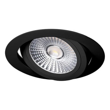 LED-Einbauleuchte LED/18W/230V 3000K d 11,5 cm schwarz