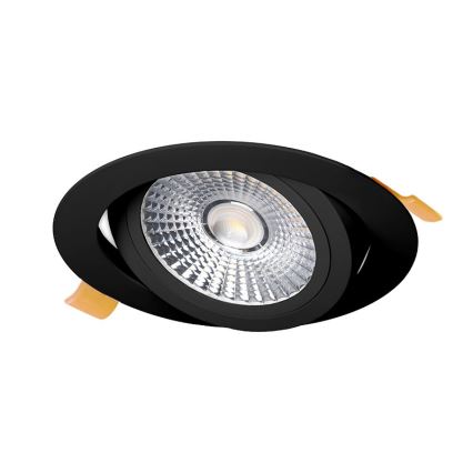 LED-Einbauleuchte LED/18W/230V 3000K d 11,5 cm schwarz