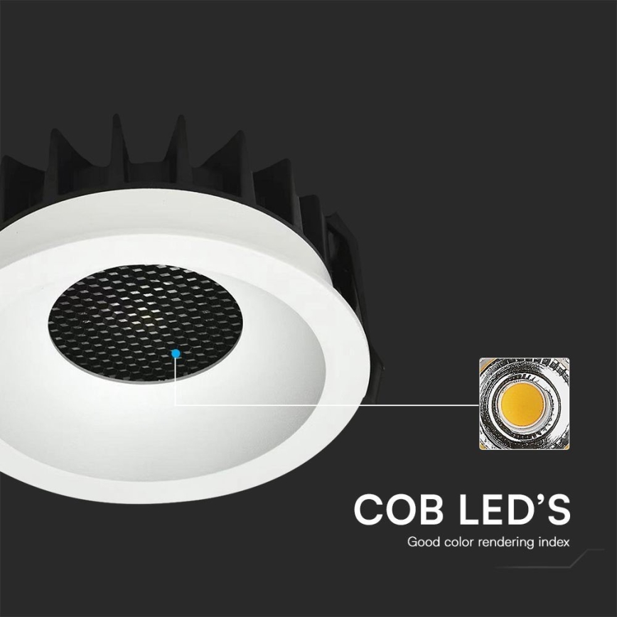 LED-Einbauleuchte LED/24W/230V 3000/4000/6400K ø 13,5 cm weiß