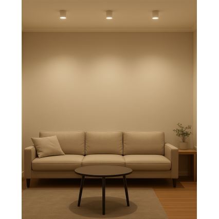 LED-Einbauleuchte LED/5W/230V 3000/4000/6400K Ø 7,5 cm weiß