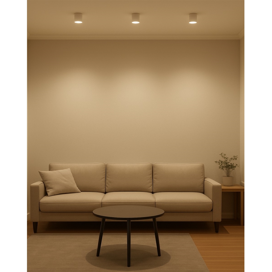 LED-Einbauleuchte LED/5W/230V 3000/4000/6400K Ø 7,5 cm weiß