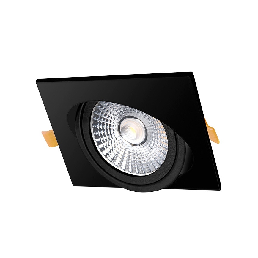 LED-Einbauleuchte LED/6W/230V 3000K 8,5x8,5 cm schwarz