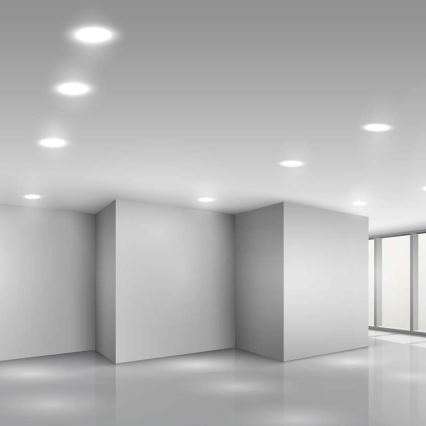 LED-Einbauleuchte LED/6W/230V d 12 cm 3000K weiß
