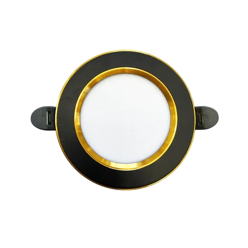 LED-Einbauleuchte LED/7,5W/230V 4000K schwarz/golden