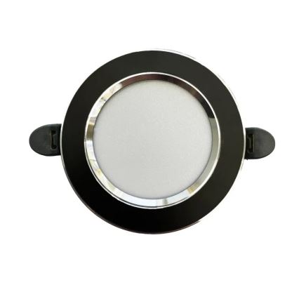 LED-Einbauleuchte LED/7,5W/230V 4000K schwarz/silbern