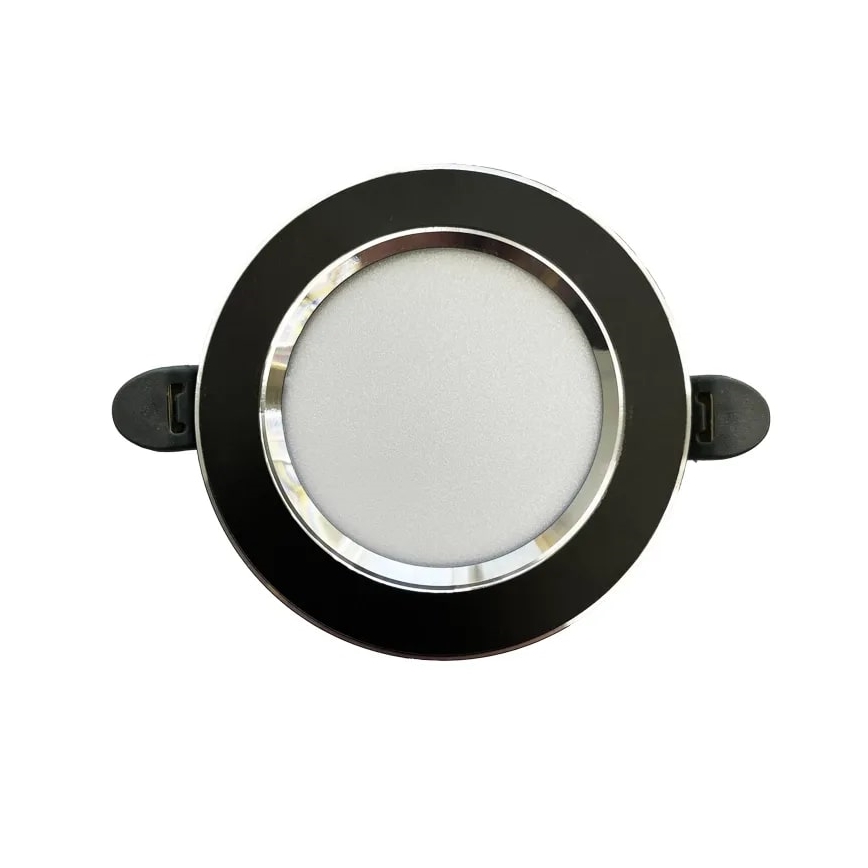 LED-Einbauleuchte LED/7,5W/230V 4000K schwarz/silbern