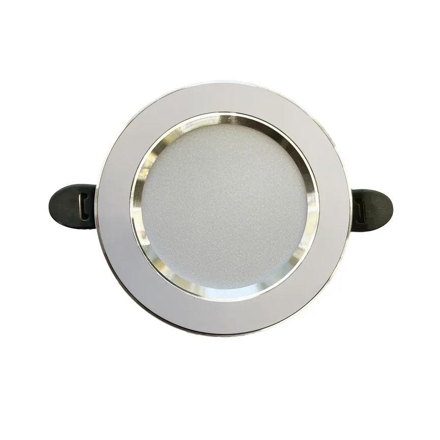 LED-Einbauleuchte LED/7,5W/230V 4000K weiß/silbern