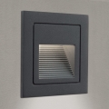 LED Einbauleuchte LORO LED/2W/230V IP65 Anthrazit