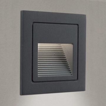 LED Einbauleuchte LORO LED/2W/230V IP65 Anthrazit