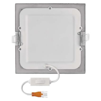 LED-Einbauleuchte NEXXO LED/12,5W/230V 3000/3500/4000K silber 17x17 cm