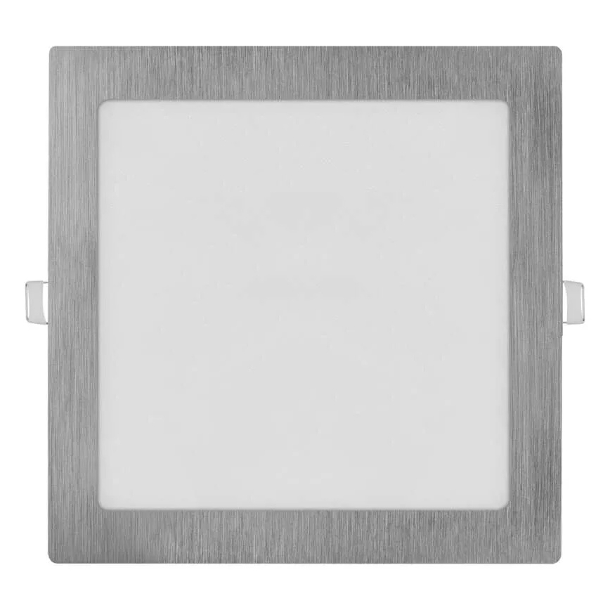 LED-Einbauleuchte NEXXO LED/18W/230V 3000/3500/4000K silber 22,5x22,5 cm