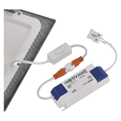 LED-Einbauleuchte NEXXO LED/18W/230V 3000/3500/4000K silber 22,5x22,5 cm