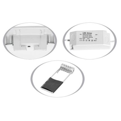 LED-Einbauleuchte für Badezimmer RAFA LED/25W/230V 2700K IP44