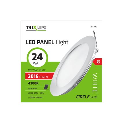 LED Einbauleuchte ROUND LED/24W/230V 4200K