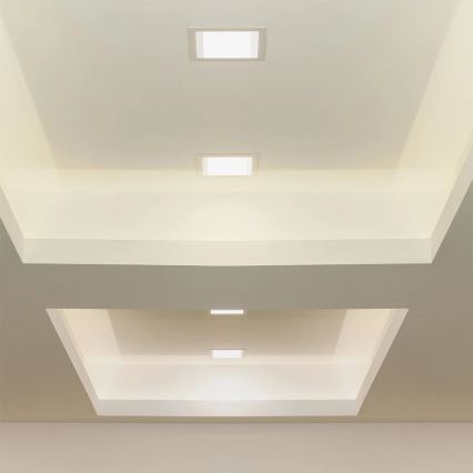 LED-Einbauleuchte SAMSUNG CHIP LED/6W/230V 4000K 12x12 cm weiß