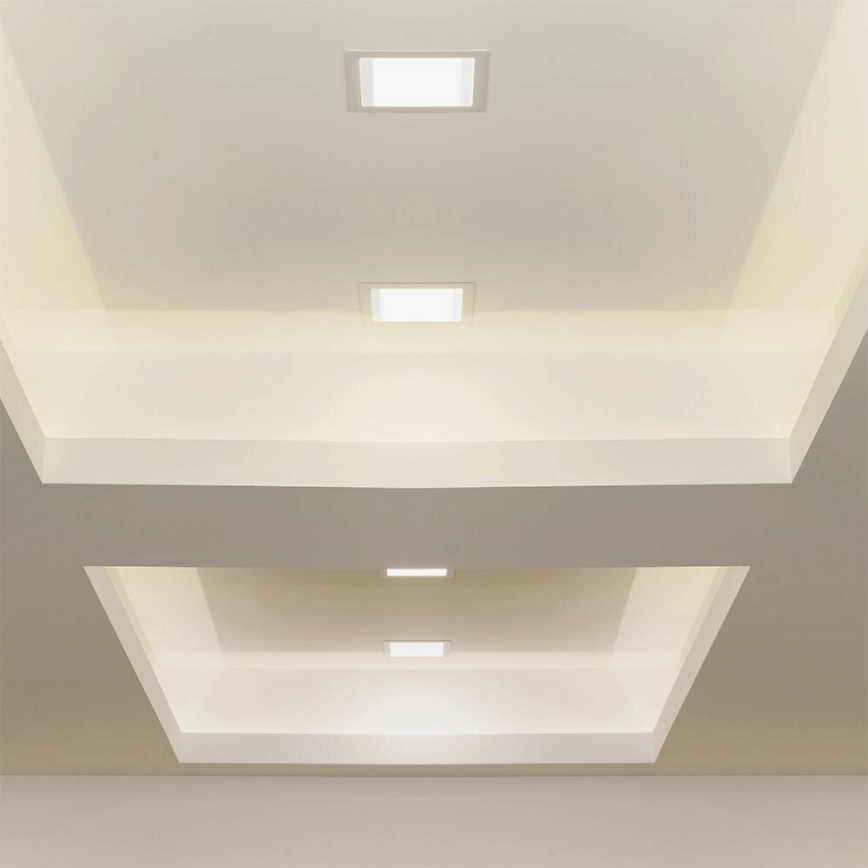 LED-Einbauleuchte SAMSUNG CHIP LED/6W/230V 4000K 12x12 cm weiß